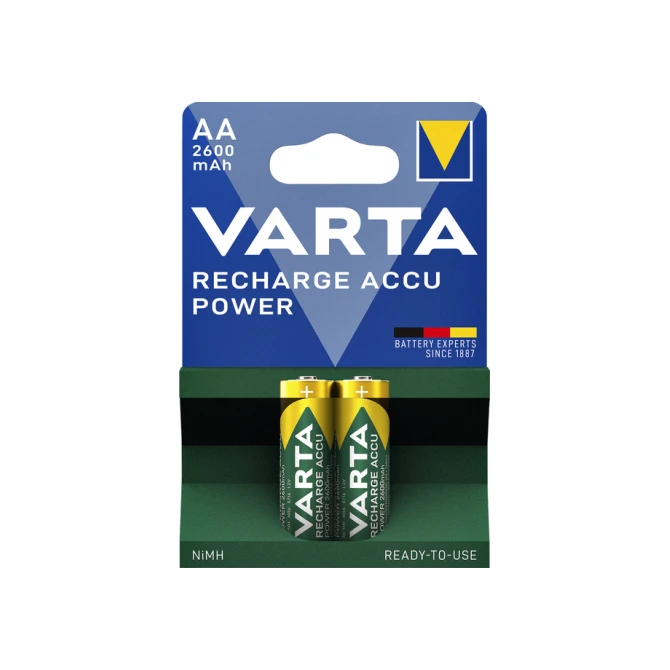 Batterij oplaadbaar Varta 2xAA 2600mAh ready2use