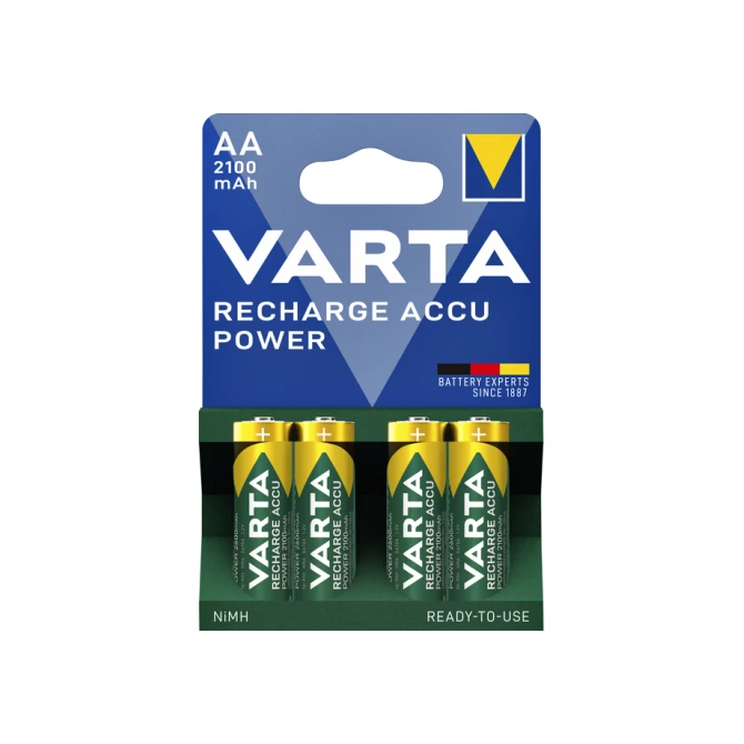 Batterij oplaadbaar Varta 4xAA 2100mAh ready2use