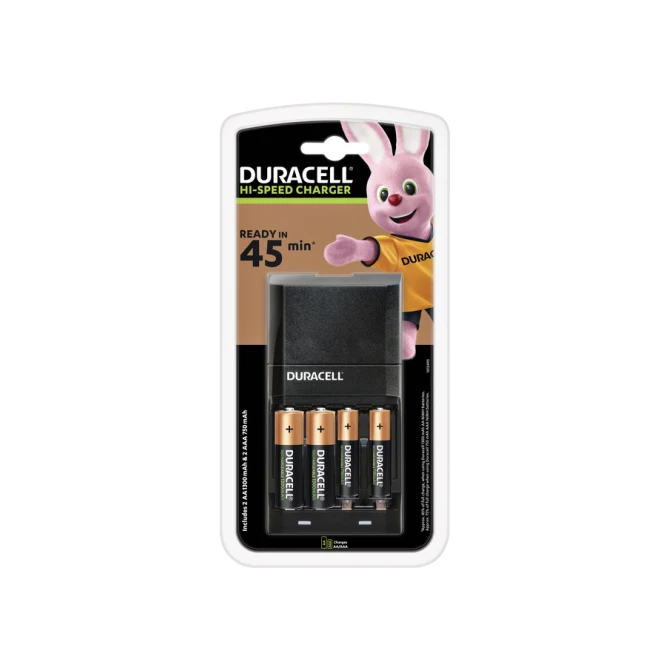 Batterij oplader Duracell CEF27 inclusief + 2xAA +2xAAA