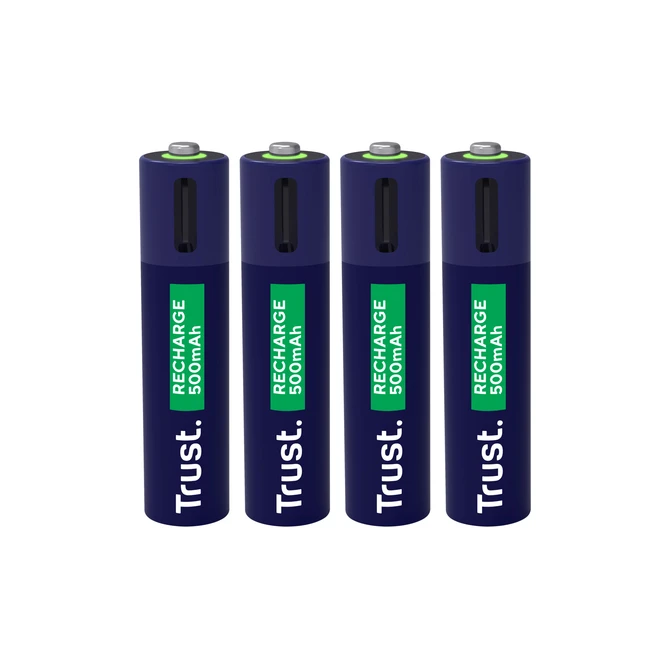 Batterij Trust USB-C oplaadbaar AAA 4 stuks