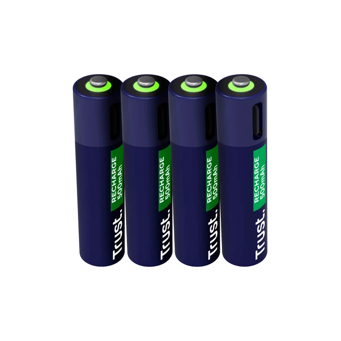Batterij Trust USB-C oplaadbaar AAA 4 stuks