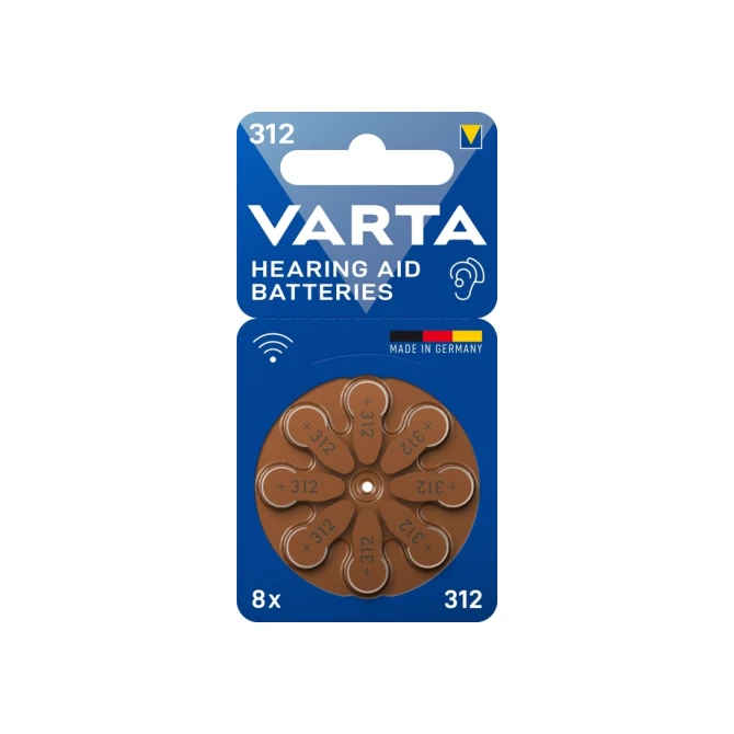 Batterij VARTA hoortoestel 8x 312