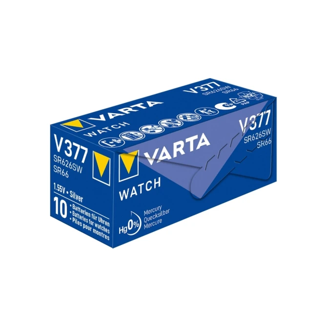 Batterij VARTA knoopcel 1x V377/SR66 zilver