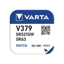 Batterij VARTA knoopcel 1x V379/SR63 zilver Batterij VARTA knoopcel 1x V379/SR63 zilver