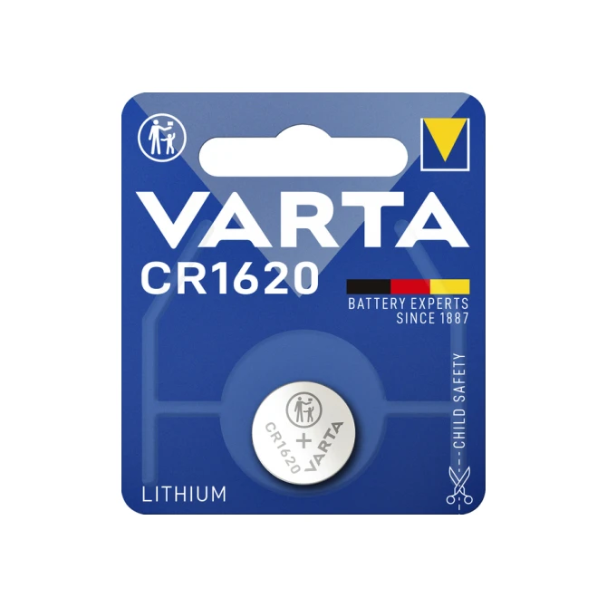 Batterij Varta knoopcel CR1620 lithium blister à 1stuk