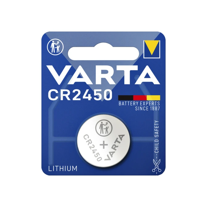 Batterij Varta knoopcel CR2450 lithium blister à 1stuk