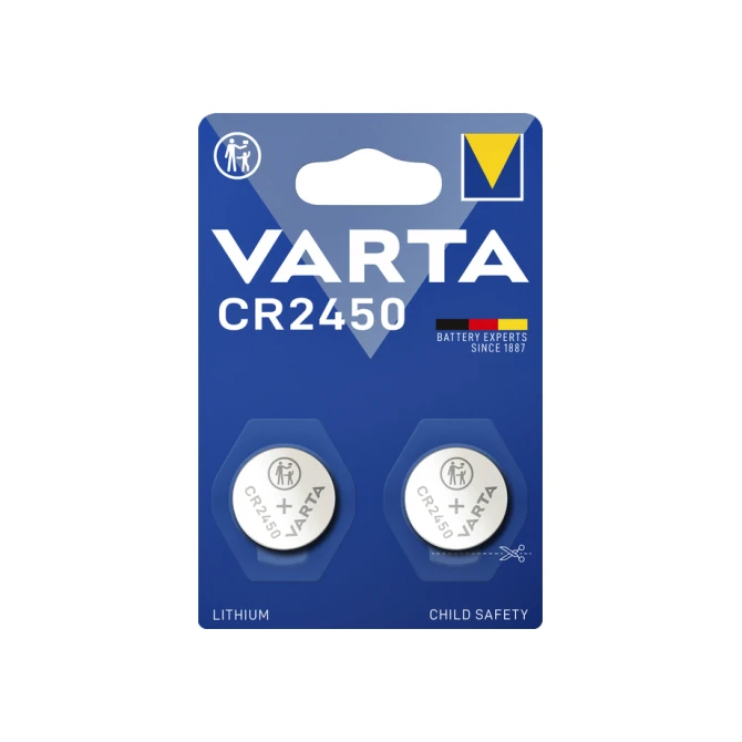 Batterij Varta knoopcel CR2450 lithium blister à 2stuk