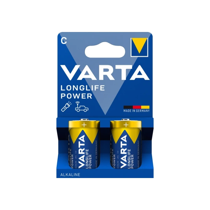 Batterij Varta Longlife Power 2x C