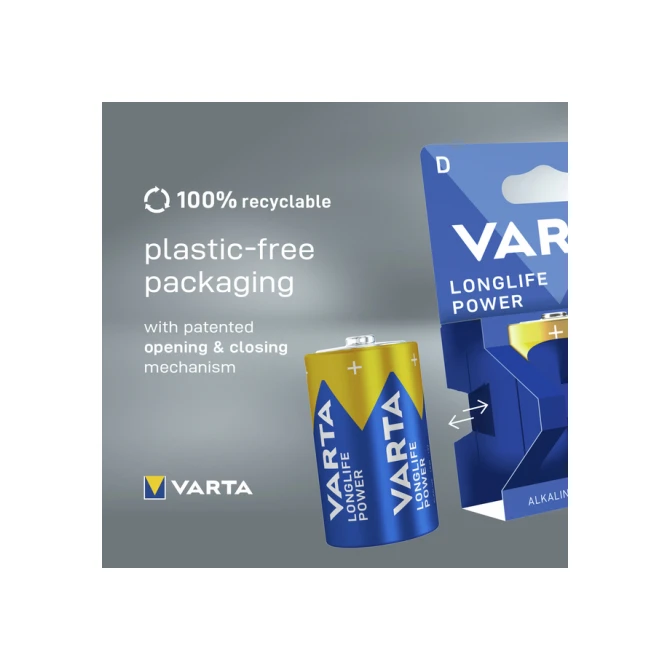 Batterij Varta Longlife Power 2x D