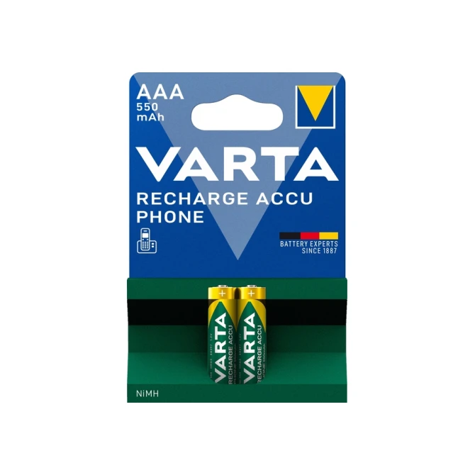 Batterij VARTA oplaadbaar Accu Phone 2x AAA 550mAh