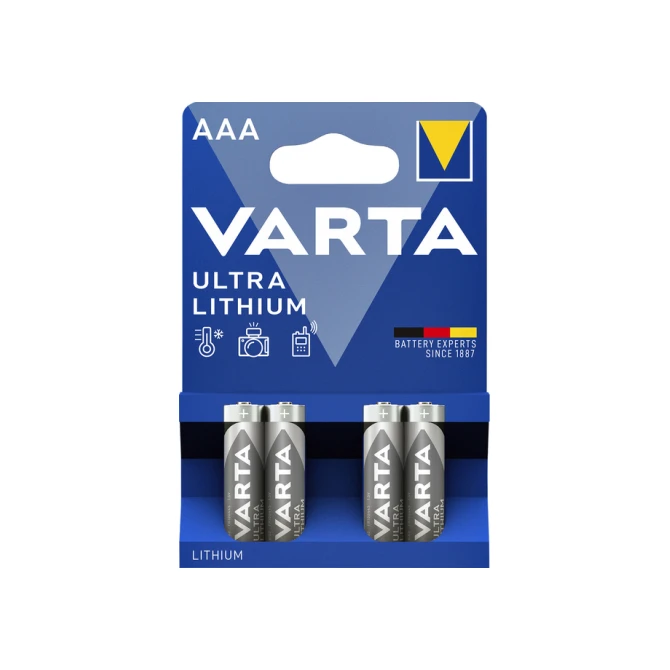 Batterij Varta Ultra lithium 4x AAA