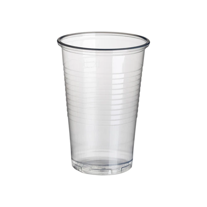 Beker Papstar 200ml Ø 70.3mm PP transparant 100 stuks