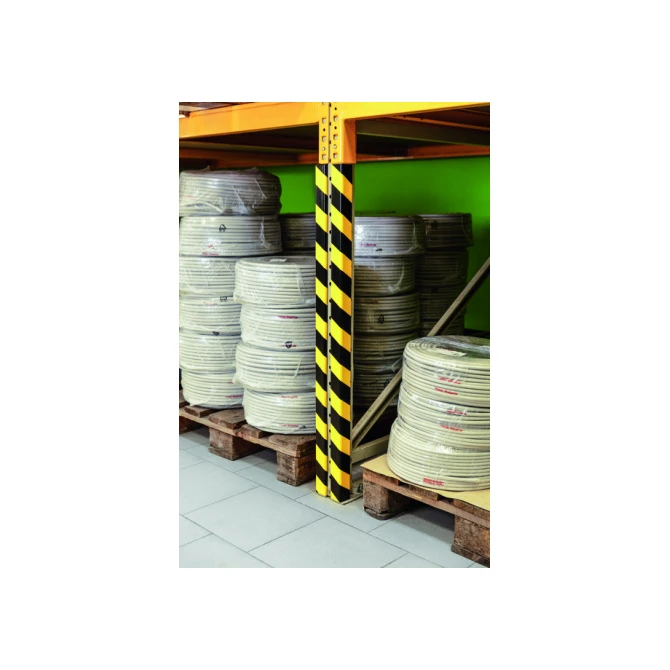 Beschermingsprofiel Durable C35 hoek 1m geel zwart