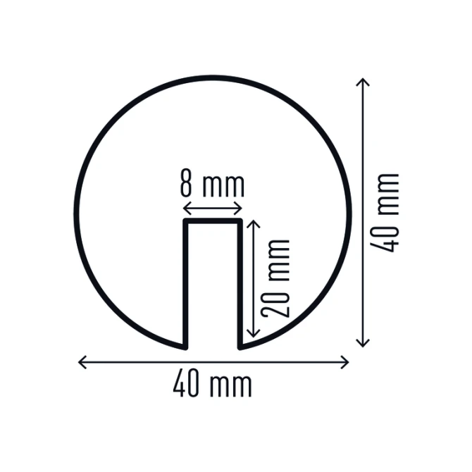 Beschermingsprofiel Durable E8R hoek 1m geel zwart