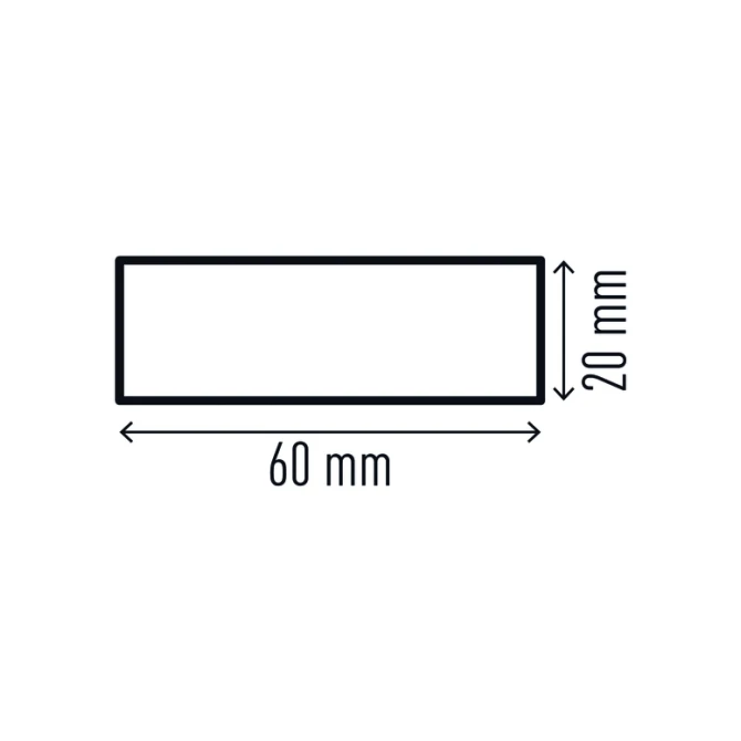 Beschermingsprofiel Durable S20 recht 1m geel zwart