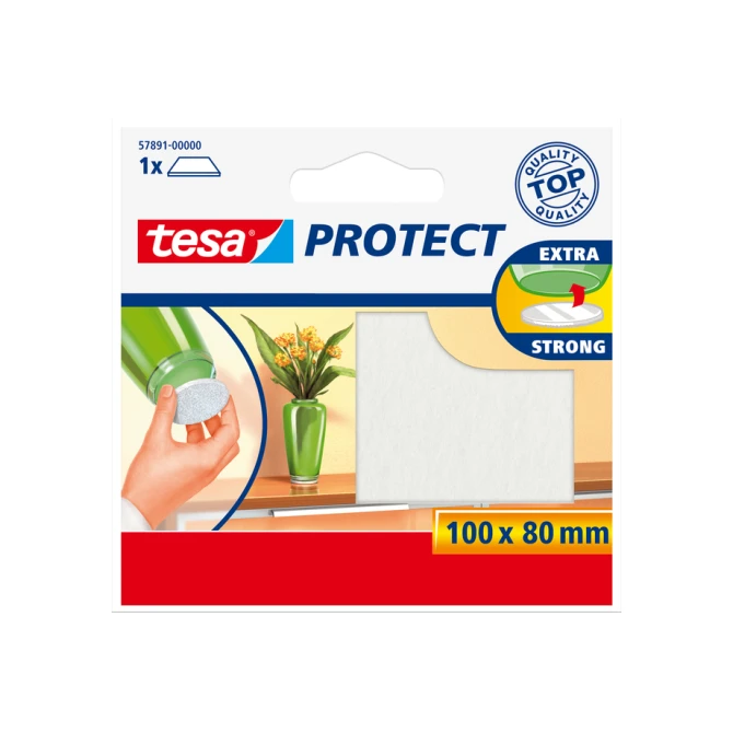 Beschermvilt tesa® Protect anti-kras  80mmx100mm wit