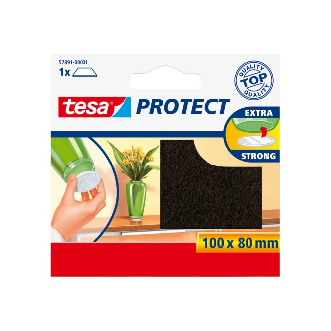 Beschermvilt tesa® Protect anti-kras  80x100mm bruin