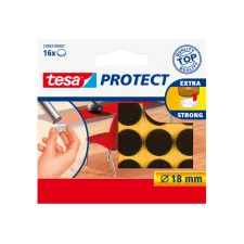Beschermvilt tesa® Protect anti-kras  Ø18mm bruin 16 stuks