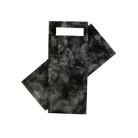 Bestekzakje IEZZY 190x85mm zwart gemarmerd met wit servet 500st Bestekzakje IEZZY 190x85mm zwart gemarmerd met wit servet 500st