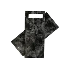 Bestekzakje IEZZY 190x85mm zwart gemarmerd met wit servet 500st Bestekzakje IEZZY 190x85mm zwart gemarmerd met wit servet 500st