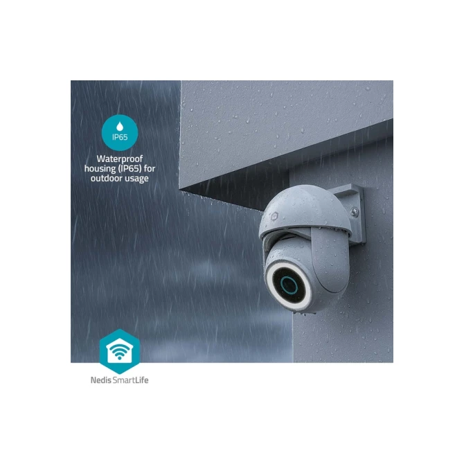 Beveiligingscamera Nedis Smartlife Wifi buiten 3MP Full HD 1296p wit