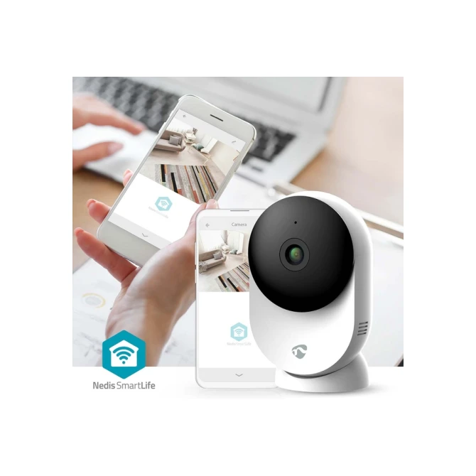 Beveiligingscamera Nedis Smartlife Wifi indoor 3MP Full HD 1296p wit