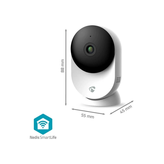 Beveiligingscamera Nedis Smartlife Wifi indoor 3MP Full HD 1296p wit