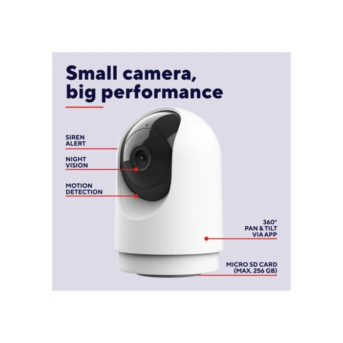 Beveiligingscamera Trust IPCAM-2700 binnenshuis Wi-Fi wit