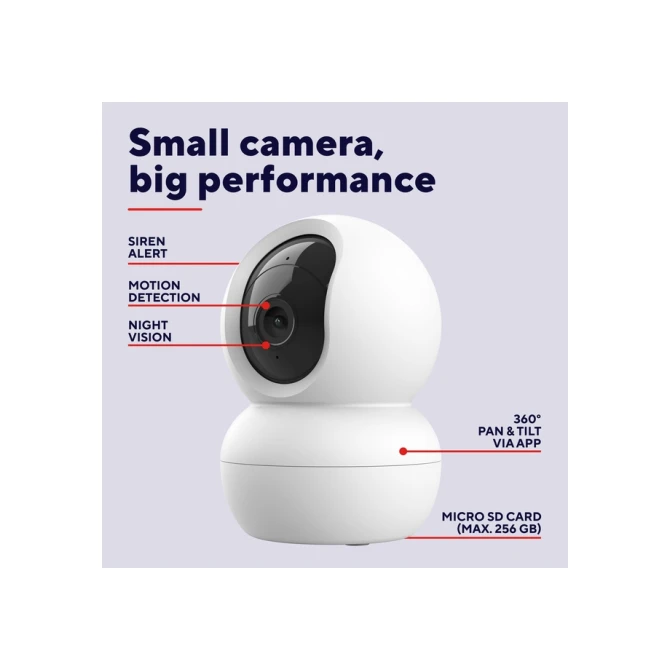 Beveiligingscamera Trust IPCAM-2800 binnenshuis Wi-Fi wit