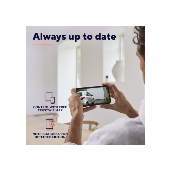 Beveiligingscamera Trust IPCAM-3900 buitenshuis Wi-Fi wit