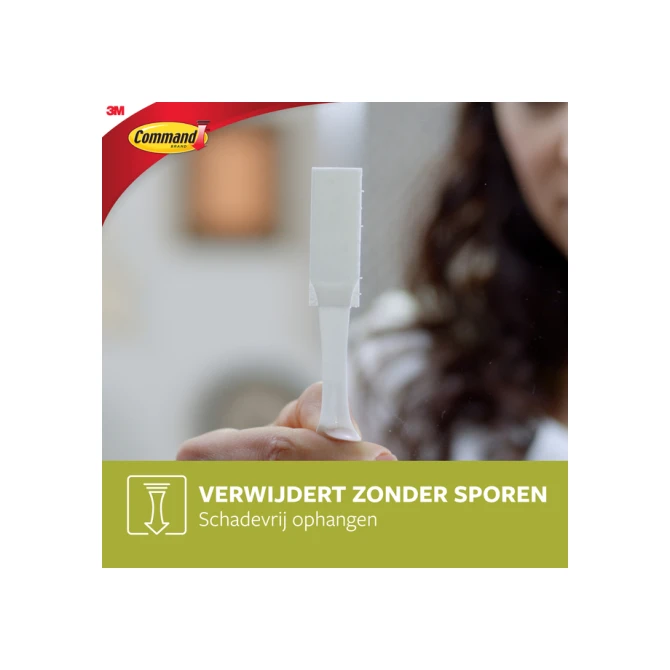 Bevestigingsstrip Command klik vast klein 1,8kg wit