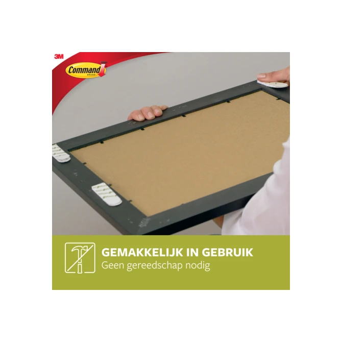 Bevestigingsstrip Command klik vast smal 5,4kg wit