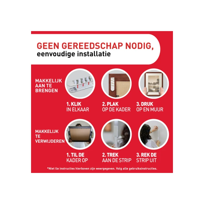 Bevestigingsstrip Command middelgroot klik vast  5,4kg zwart