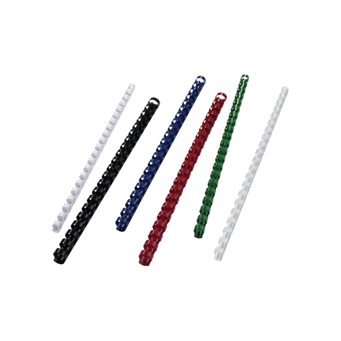 Bindrug GBC 10mm 21rings A4 wit 100 stuks