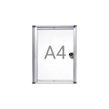 Binnenvitrine wand MAULextraslim whiteboard 1xA4 met slot Binnenvitrine wand MAULextraslim whiteboard 1xA4 met slot