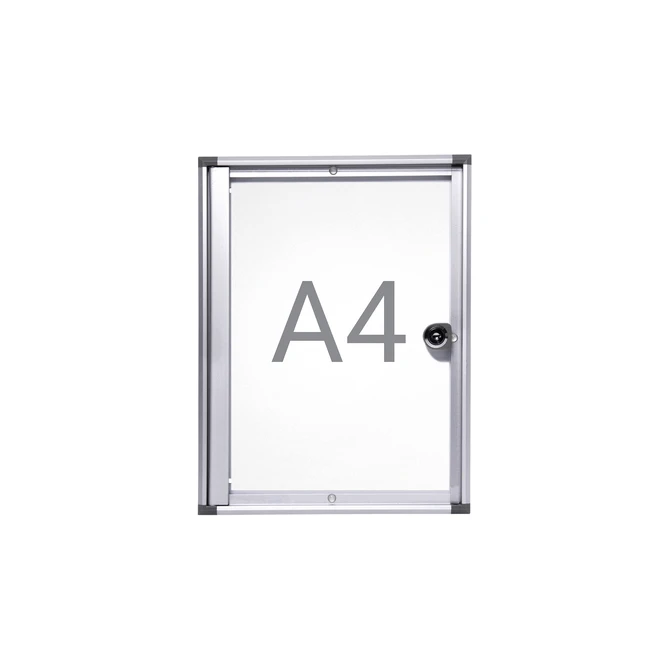 Binnenvitrine wand MAULextraslim whiteboard 1xA4 met slot
