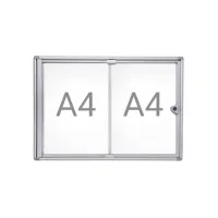 Binnenvitrine wand MAULextraslim whiteboard 2xA4 met slot