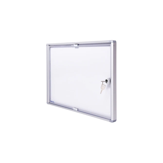 Binnenvitrine wand MAULextraslim whiteboard 2xA4 met slot