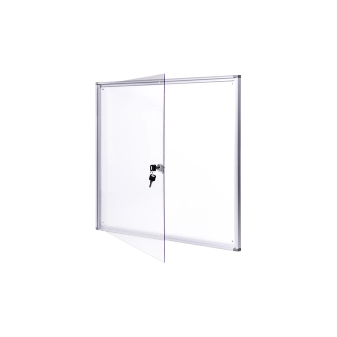 Binnenvitrine wand MAULextraslim whiteboard 6xA4 met slot