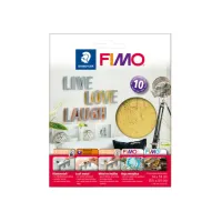 Bladmetaal Fimo 14x14cm 10vel goud