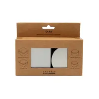 Blikjes Creativ Company cirkel en vierkant set à 4 stuks zilver
