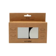 Blikjes Creativ Company cirkel en vierkant set à 4 stuks zilver Blikjes Creativ Company cirkel en vierkant set à 4 stuks zilver