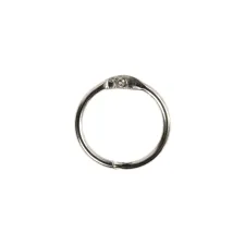 Boekbindersring Creativ Company 19mm zilver 10 stuks Boekbindersring Creativ Company 19mm zilver 10 stuks