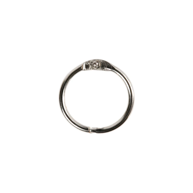 Boekbindersring Creativ Company 19mm zilver 10 stuks