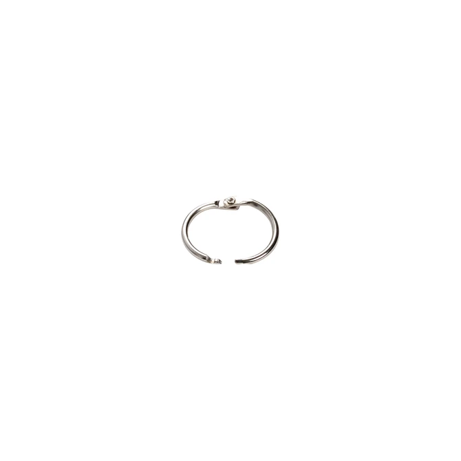 Boekbindersring Creativ Company 19mm zilver 10 stuks