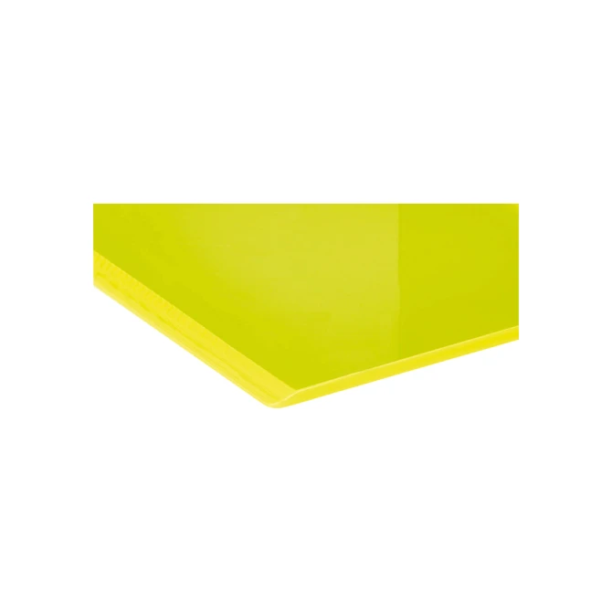 Boekensteun MAUL 10x10x13cm acryl set 2 neon geel transparant