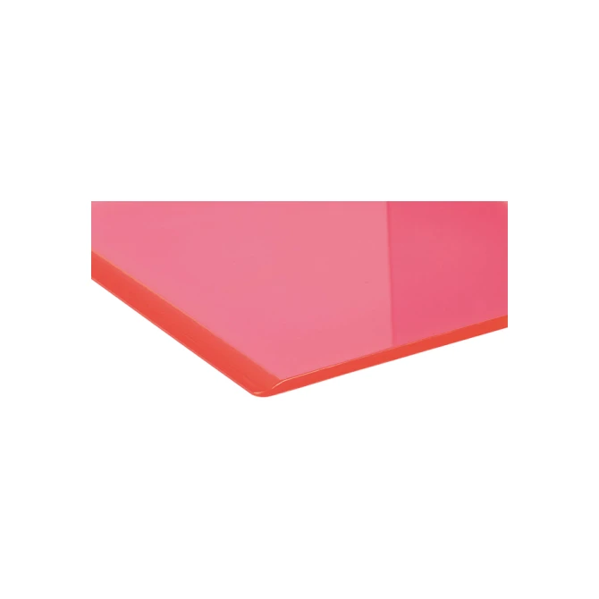 Boekensteun MAUL 10x10x13cm acryl set 2 neon rood transparant