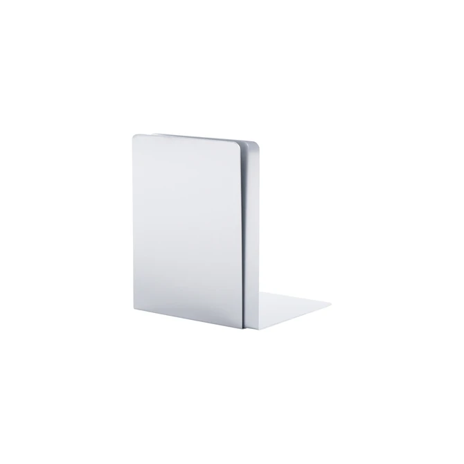 Boekensteun MAUL aluminium 16x15x21cm set 2 zilver