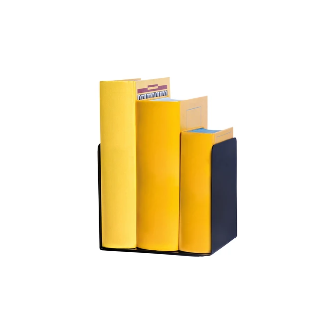 Boekensteun MAUL staal magnetisch 14x12x14cm set 2 zwart