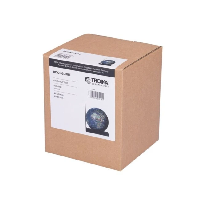 Boekensteun Troika met magnetische globe 13cm blauw-groen
